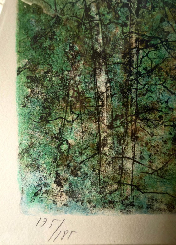 Bernard GANTNER – Le Château de Clairon – Litografia firmata 175/185 – Incorniciata – Litografie e stampe (photo 3 of 5)