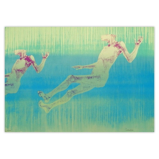 Leonardo Cremonini signierter Siebdruck Sports Olympiques (JO Barcelona) 1992 – lithos zeefdrukken, Paper (photo 2 of 5)