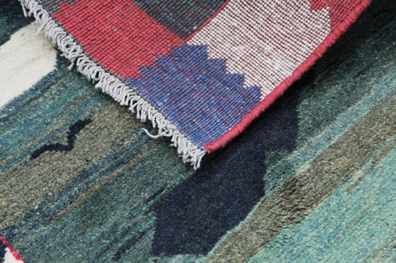 Image 1 of Original Perserteppich Gabbeh Ghashghai Orientteppich 154 cm x 110 cm Alt Natur