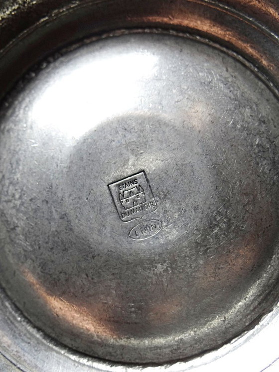Vintage tinnen vijzel en stamper, Les Étains du Manoir, jaren 70-80 – Decoratieve objecten, Metal (photo 11 of 11)