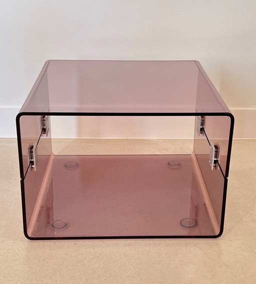 Altuglas coffee table in the style of Ducaroy, France 1970s