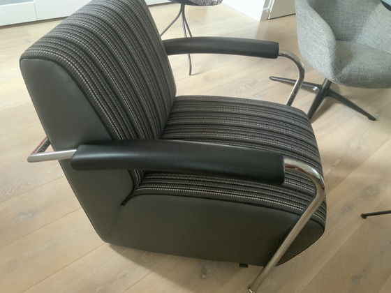Leolux Scylla like new condition fabric / leather combination - original. – Armchairs, Metal (photo 7 of 7)