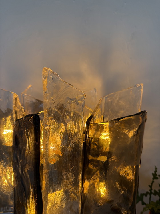 Vintage Murano glass table lamp, Italy '80s – rvs, Metal (photo 12 of 15)