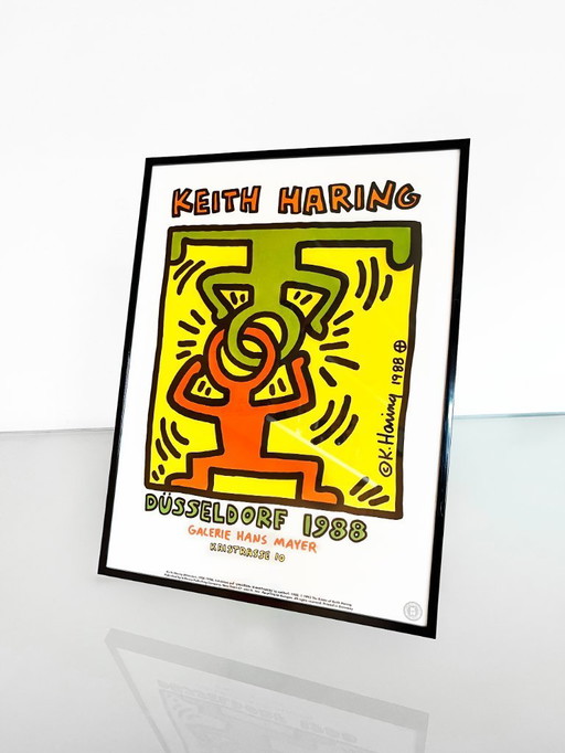 Keith Haring Framed Düsseldorf Print published under license