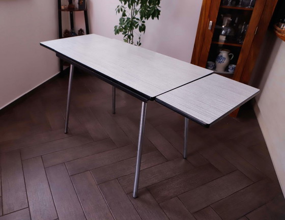 Image 1 of Vintage Extendable Dining Table with Umakart Top 