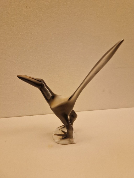 Uccello in porcellana Hollóháza