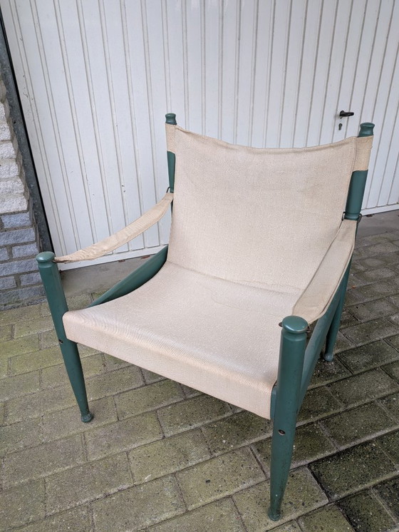 Image 1 of Dos sillas Safari danesas de Erik Wørts para Niels Eilersen, años 60