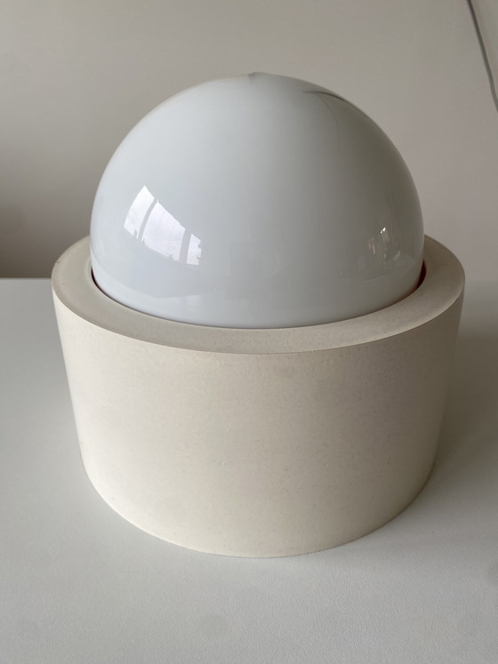 Image 1 of See also my other ads

Vintage ceiling light / wall lamp with opaline glass globe - retro design