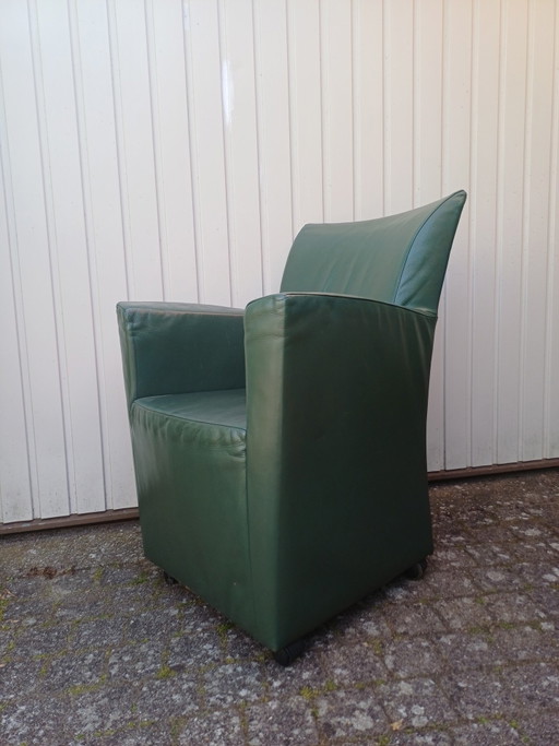 2 poltrone in pelle Montis