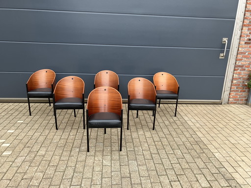 6X Originele Aleph Driade Costes Stoelen Philippe Starck