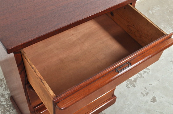Image 1 of Vintage Chest of Drawers or File Cabinet in Mahogany