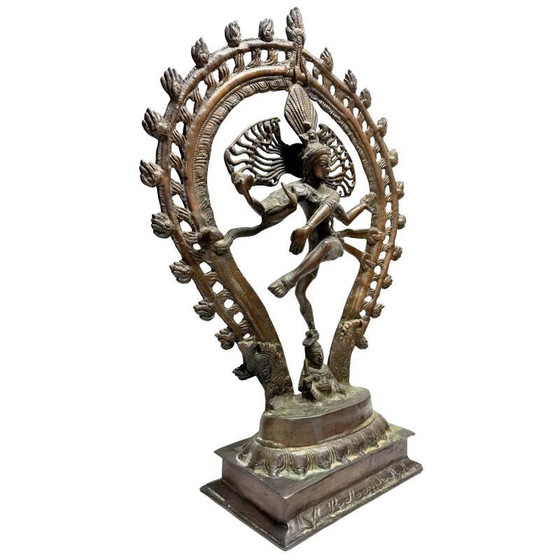 Shiva Nataraja statue early 20th century in bronze – India – cosmic dance – lot 477 – Sculpture (photo 2 of 10)