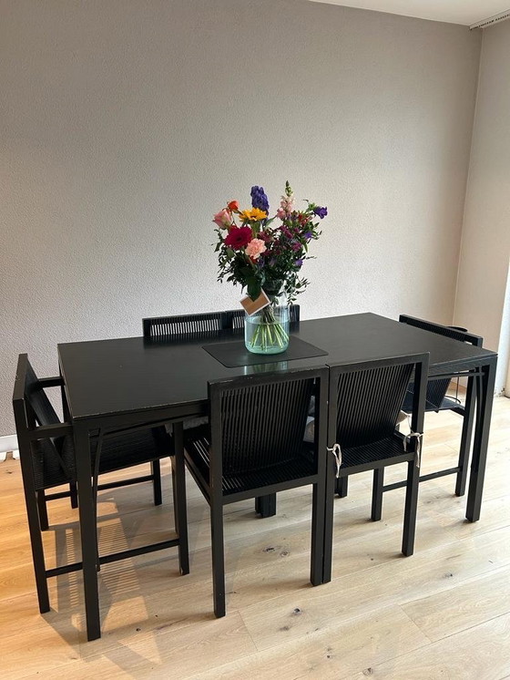 Image 1 of Dining room set by Ruud-Jan Kokke with 2 bar stools