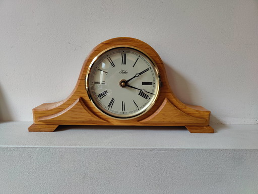 Klassieke Jeka Tafelklok - Eikenhout & Romeinse cijfers