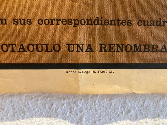Image 1 of Grande manifesto originale della corrida - anni '60 - decorazione d'epoca