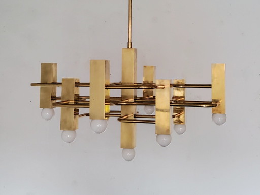Kronleuchter von Gaetano Sciolari, Boulanger aus den 70er Jahren