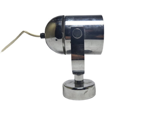 Lampe de chevet Art Déco, Belgique, années 1960 – Appliques murales, Metal, Chrome (photo 12 of 13)