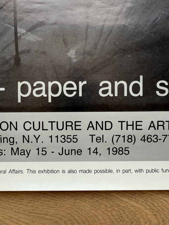 Image 1 of ISAMU NOGUCHI 80s NY NEW YORK EAMES VITRA HERMAN MILLER POSTER EXHIBIT