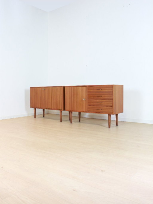 2x Vintage-Sideboard-Schränke