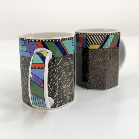 Image 1 of Paar mokken Scenario Metropol door Barbara Brenner voor Rosenthal, 1990