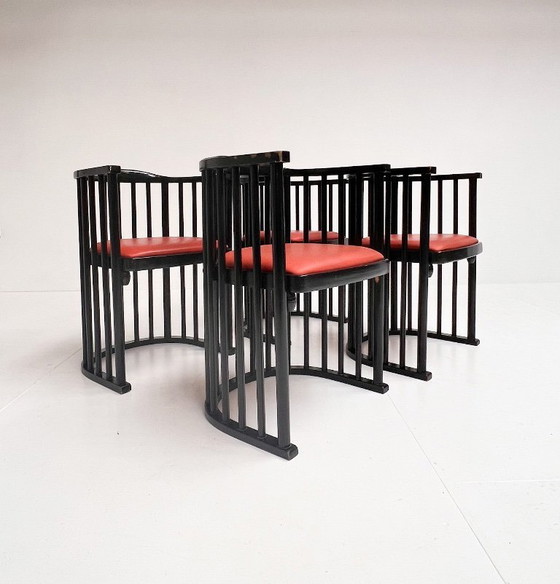 Image 1 of Conjunto de 4 sillas modelo 728 de Josef Hoffmann, 1906