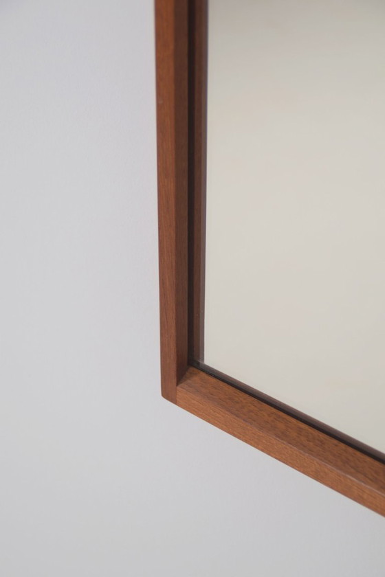 Miroir danois en teck par Kai Kristiansen pour Aksel Kjersgaard, 1960 – Glass, Wood (photo 5 of 8)