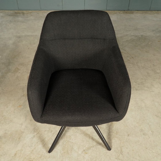 Image 1 of Set di 8 sedie girevoli / sedie da pranzo - Kick Ravi - Nero