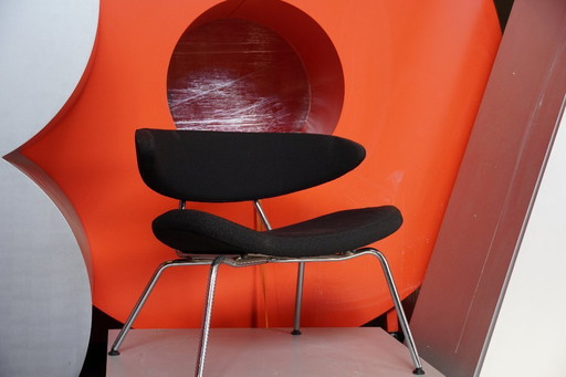 Mitab Director Armchairs black, fabric and chrome