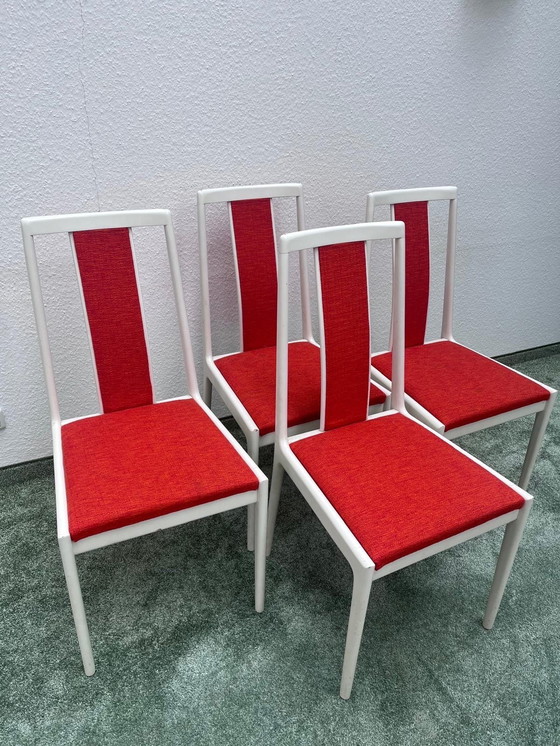 Image 1 of Set di 6 sedie da pranzo Lübke con tavolo allungabile, 1960, Mid-Century Modern