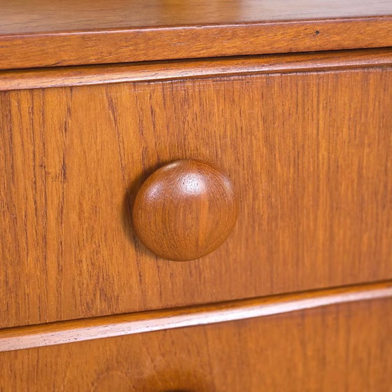 Scandinavian vintage teak Chest of drawers, 4 drawers, Wood, Brown (photo 9 of 20)