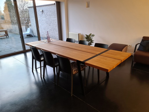 Table de salle à manger en chêne sur mesure