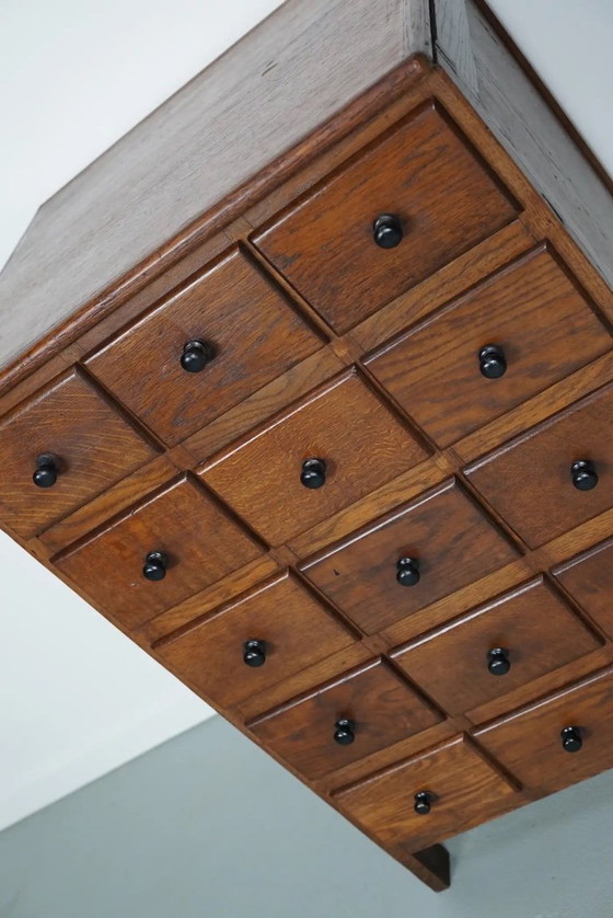 Image 1 of Dutch oak apothecary/hairdressing cabinet, 1930s