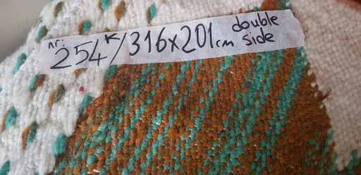 Handgeknoopt Berber kleed wol 316x201cm