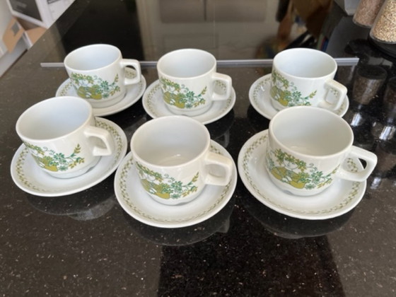 Beautiful 129-piece Figgjo Flint "Market" Crockery, Turi Design, Porcelain, Multi Color (photo 4 of 22)