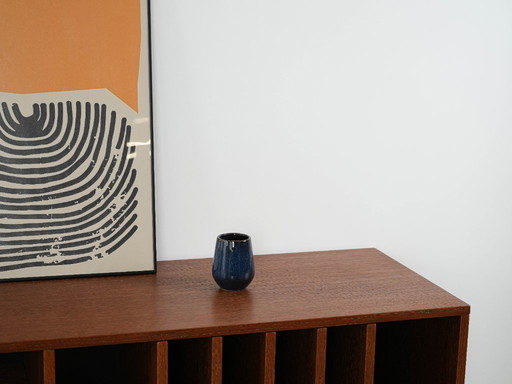 Navy blue ceramic vase, Danish design, 1970s, made in Denmark