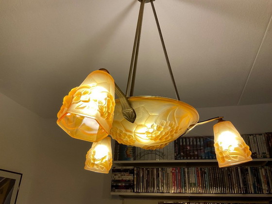 Image 1 of Suspension Art Déco ancienne