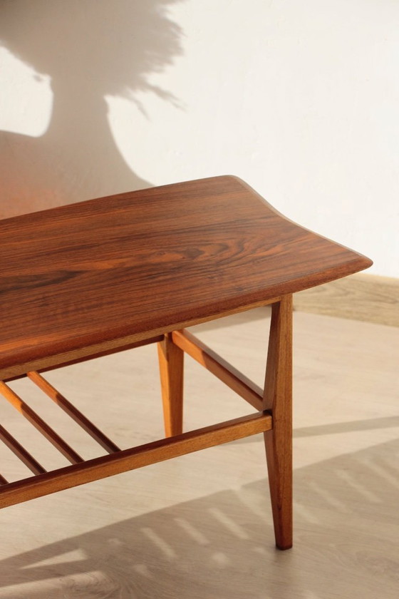Image 1 of Vintage Everest Coffee Table in Walnut – "Surfboard" Style (1960s)