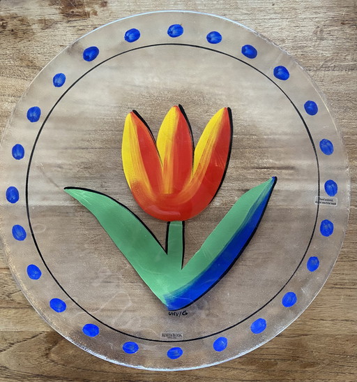 Kosta Boda Ulrica Hydman-Vallien Tulip Set Tellerset