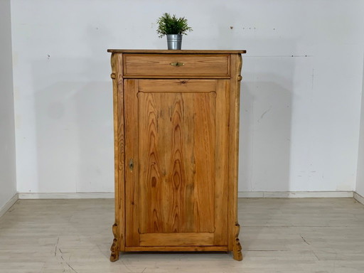 Biedermeier wardrobe linen cupboard Vertiko wood around 1880