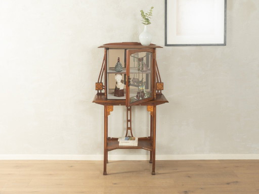 Jugendstil-Vitrinenschrank – vitrinekasten, Glass, Wood (photo 2 of 8)