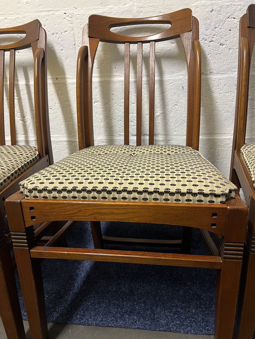4 Schuitema jugendstil eetkamer stoelen