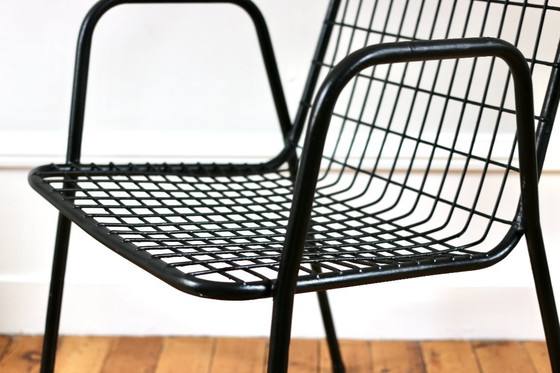 Image 1 of Een paar vintage metalen tuinstoelen, model EMU Rio.