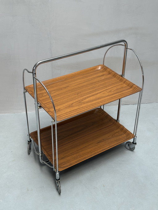Carrello di servizio pieghevole Bremshey & Co anni '70