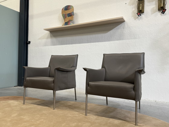 Image 1 of 2 Design on Stock Limec armchairs Boca leather