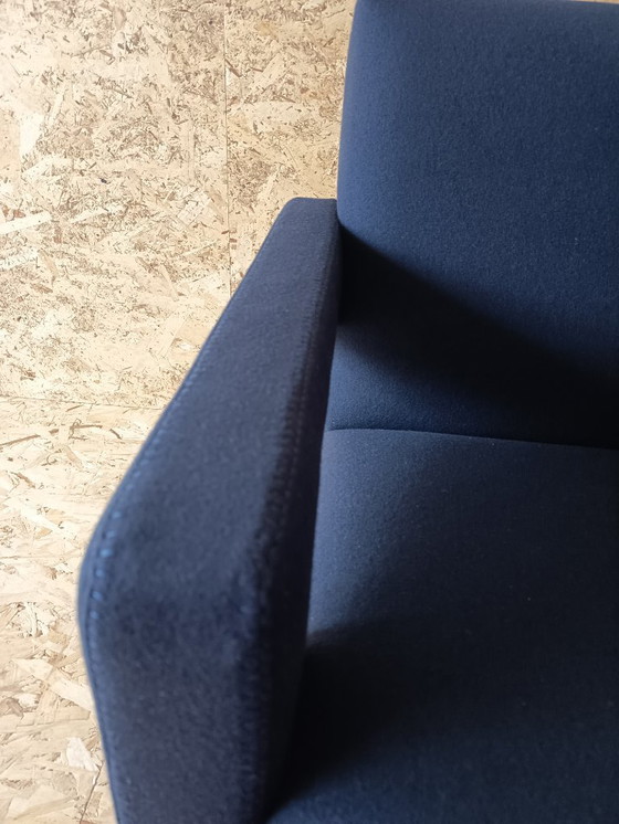 Image 1 of CASSINA Utrecht 637 armchair in Midnight BLUE Kvadrat wool by Gerrit Rietveld