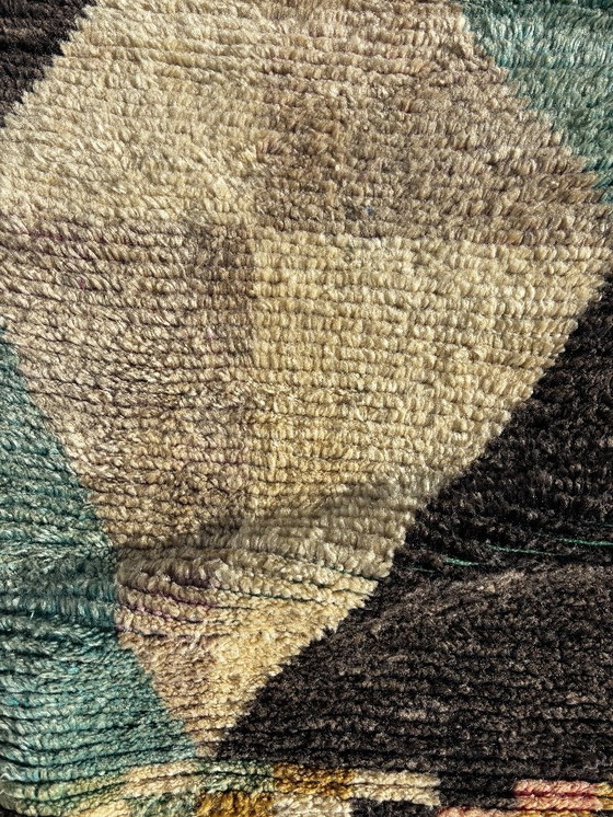 Image 1 of Modern Moroccan Runner Rug 75x370 cm -Moroccan Pastel Wool Hallway Carpet