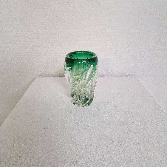 Image 1 of Green Murano vase
