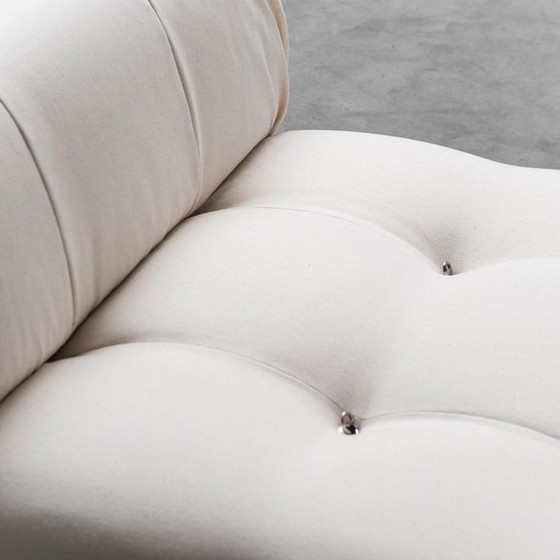 Image 1 of CAMALEONDA POLTRONA IN COTONE BIANCO M. BELLINI B&B ANNI '70 VINTAGE MODERNARIATO