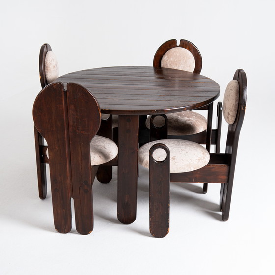Image 1 of Szedleczky Dining Set with Table and 4 Chairs 1980s