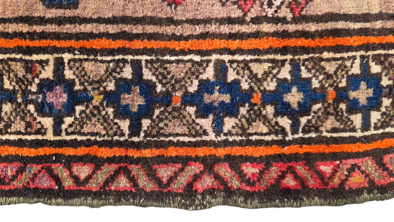 Image 1 of Handgeknoopt oosters wol antiek Kaukas Kazak tapijt nomad 122x195cm
